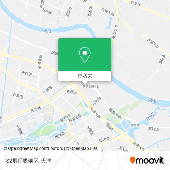 S2展厅吸烟区地图