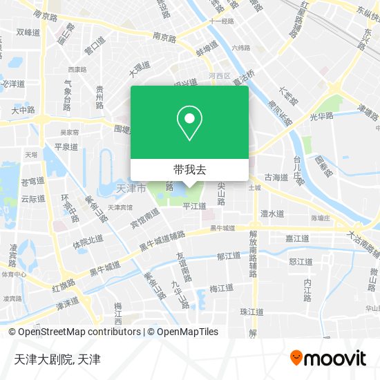 天津大剧院地图