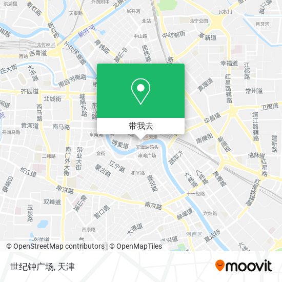 世纪钟广场地图