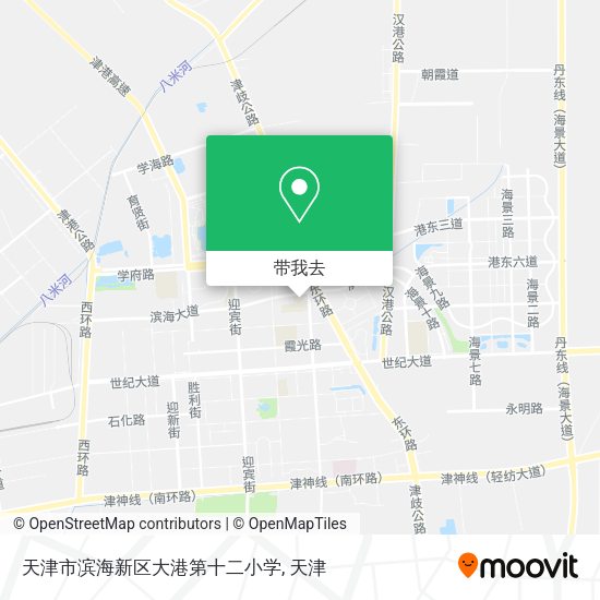 天津市滨海新区大港第十二小学地图