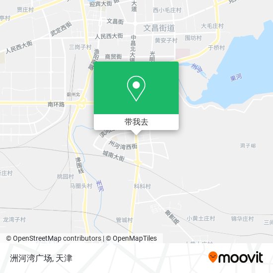 洲河湾广场地图