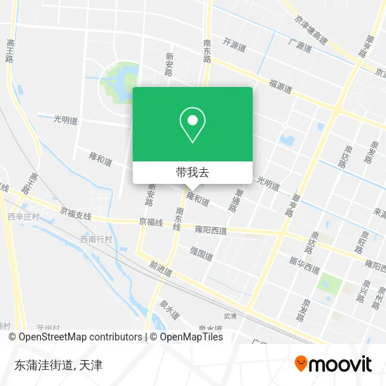 东蒲洼街道地图