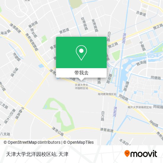 天津大学北洋园校区站地图