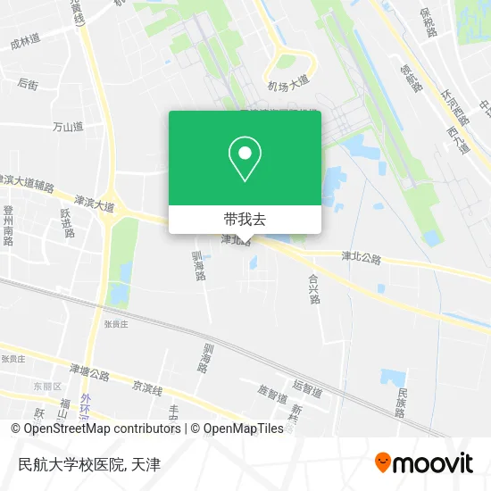 民航大学校医院地图