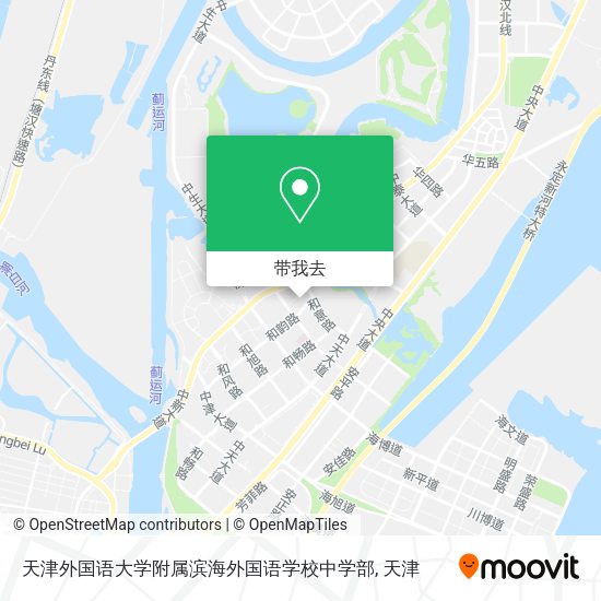 天津外国语大学附属滨海外国语学校中学部地图