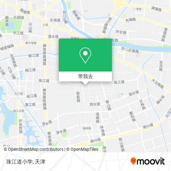 珠江道小学地图