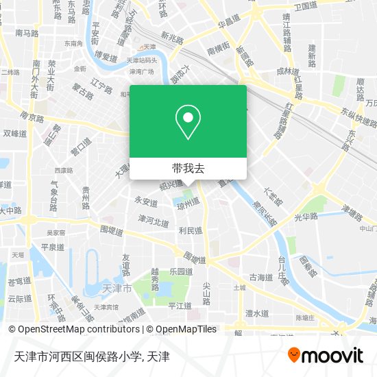 天津市河西区闽侯路小学地图