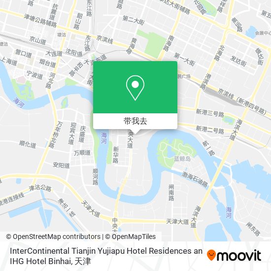 InterContinental Tianjin Yujiapu Hotel Residences an IHG Hotel Binhai地图
