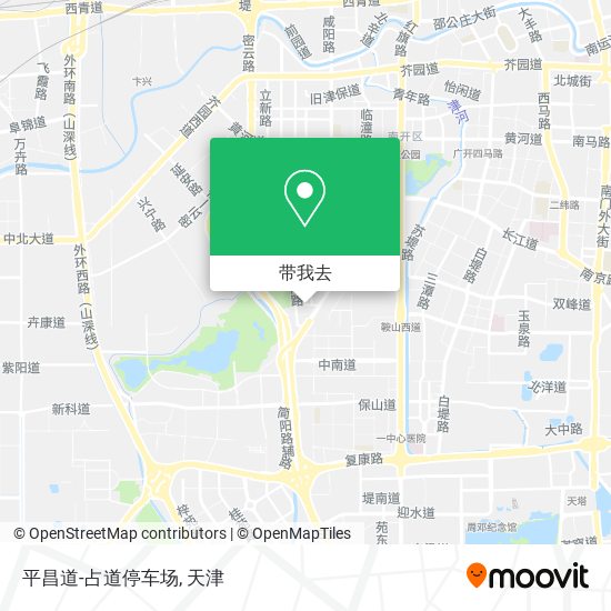 平昌道-占道停车场地图