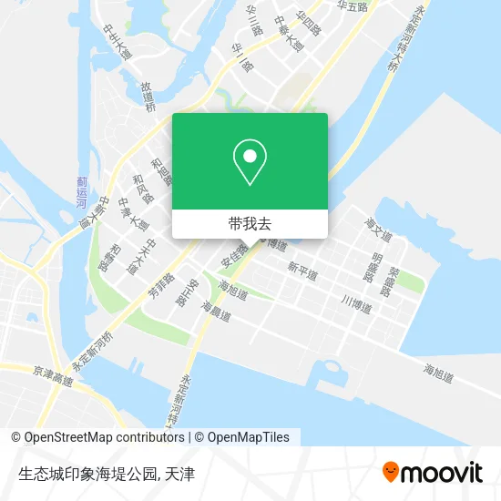 生态城印象海堤公园地图
