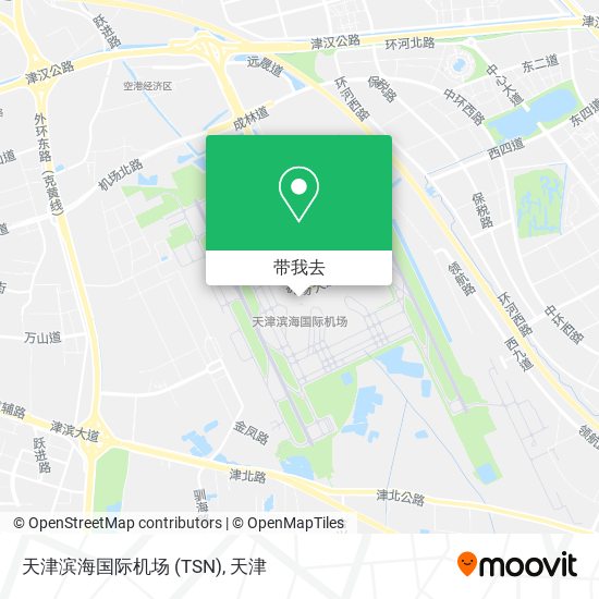 天津滨海国际机场 (TSN)地图