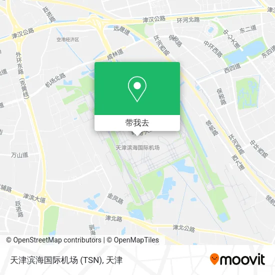 天津滨海国际机场 (TSN)地图