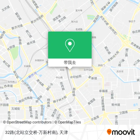 32路(北站立交桥-万新村南)地图