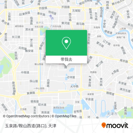 玉泉路/鞍山西道(路口)地图