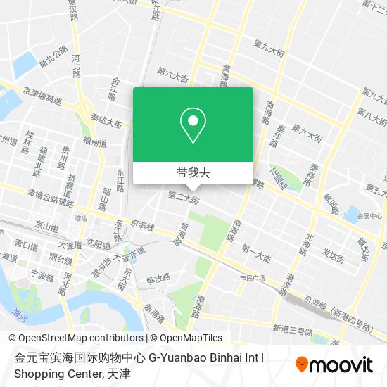 金元宝滨海国际购物中心 G-Yuanbao Binhai Int'l Shopping Center地图