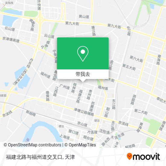 福建北路与福州道交叉口地图