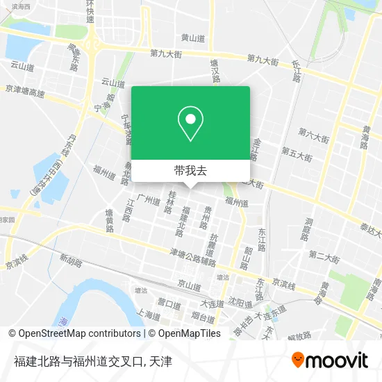 福建北路与福州道交叉口地图