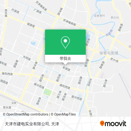 天津市建电实业有限公司地图