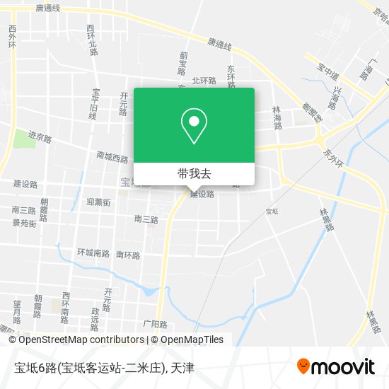 宝坻6路(宝坻客运站-二米庄)地图