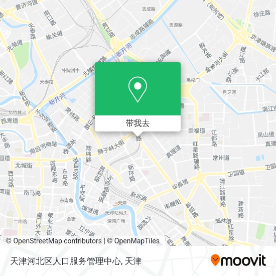 天津河北区人口服务管理中心地图