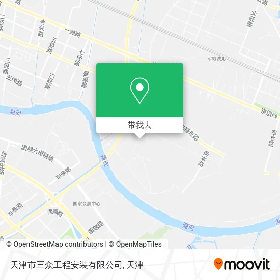 天津市三众工程安装有限公司地图