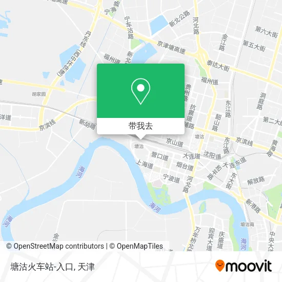 塘沽火车站-入口地图