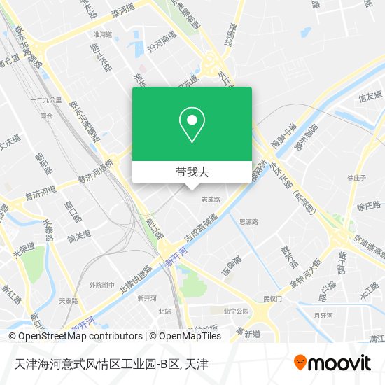 天津海河意式风情区工业园-B区地图