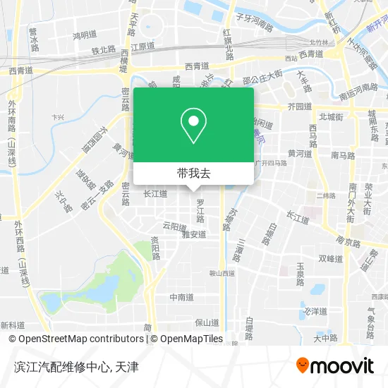 滨江汽配维修中心地图