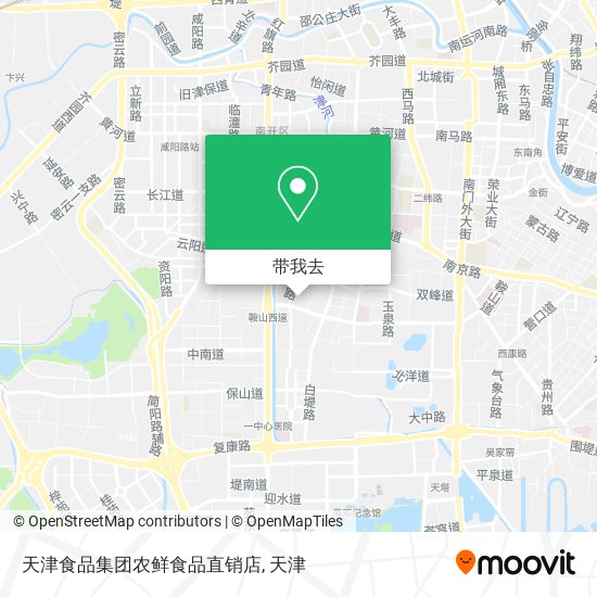 天津食品集团农鲜食品直销店地图