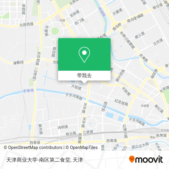 天津商业大学-南区第二食堂地图
