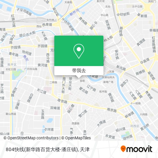 804快线(新华路百货大楼-潘庄镇)地图
