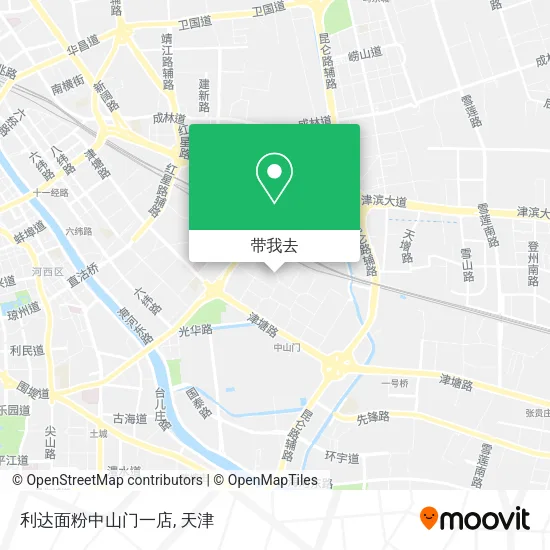 利达面粉中山门一店地图