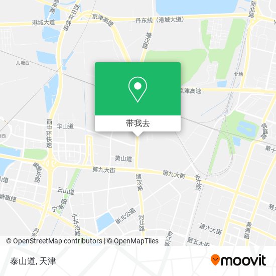 泰山道地图