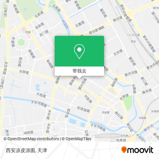 西安凉皮凉面地图