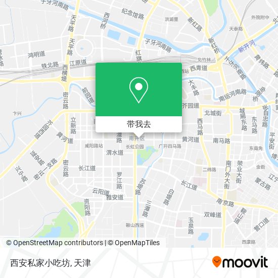 西安私家小吃坊地图