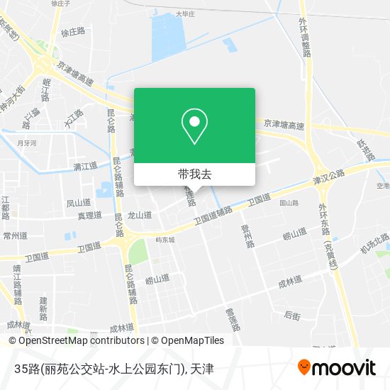 35路(丽苑公交站-水上公园东门)地图