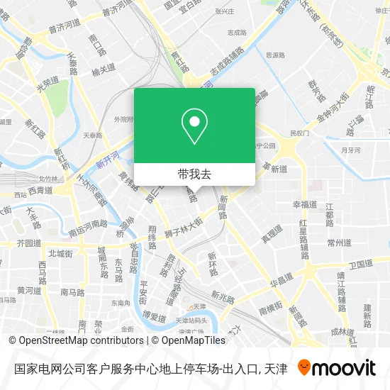 国家电网公司客户服务中心地上停车场-出入口地图
