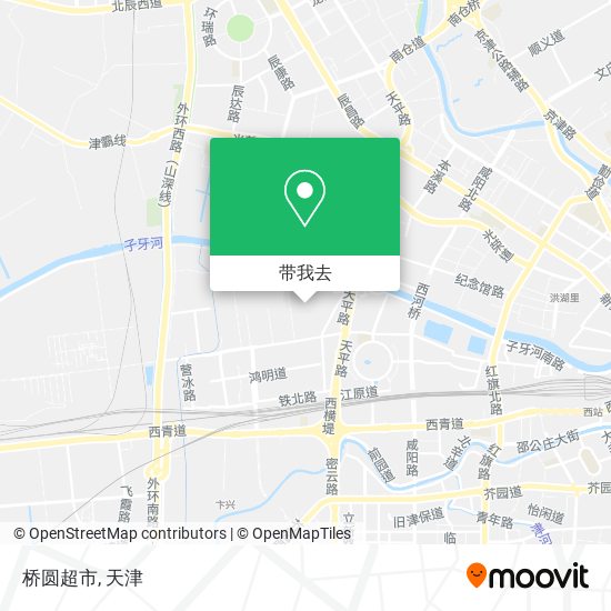 桥圆超市地图