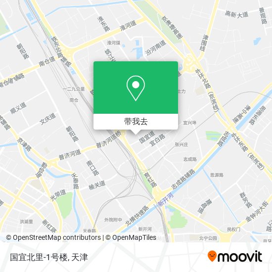 国宜北里-1号楼地图