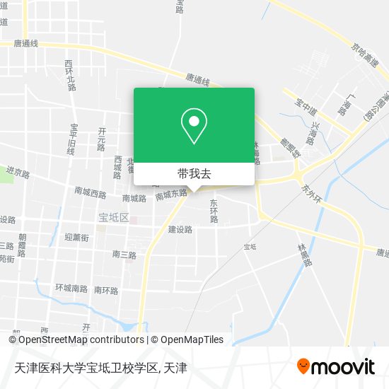 天津医科大学宝坻卫校学区地图