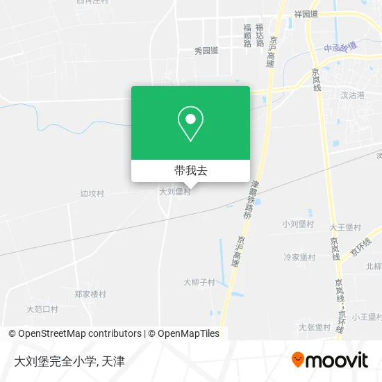 大刘堡完全小学地图