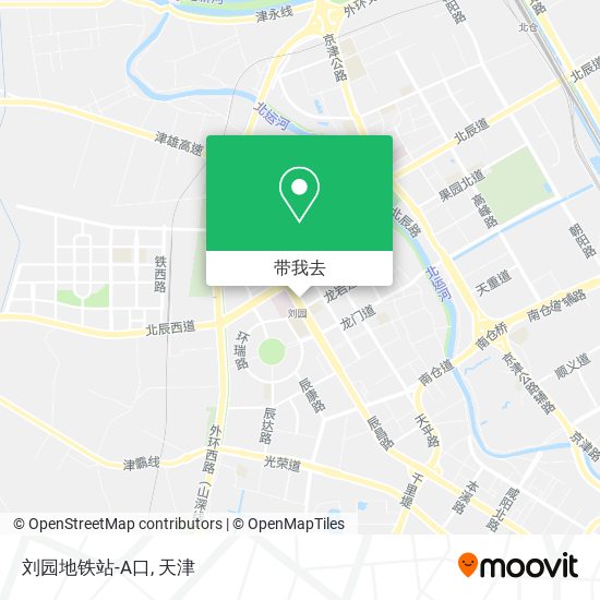 刘园地铁站-A口地图