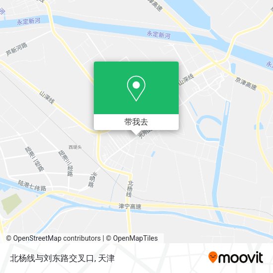 北杨线与刘东路交叉口地图
