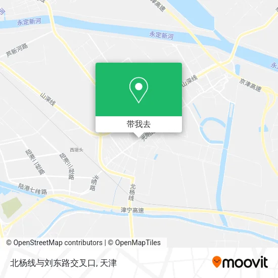 北杨线与刘东路交叉口地图