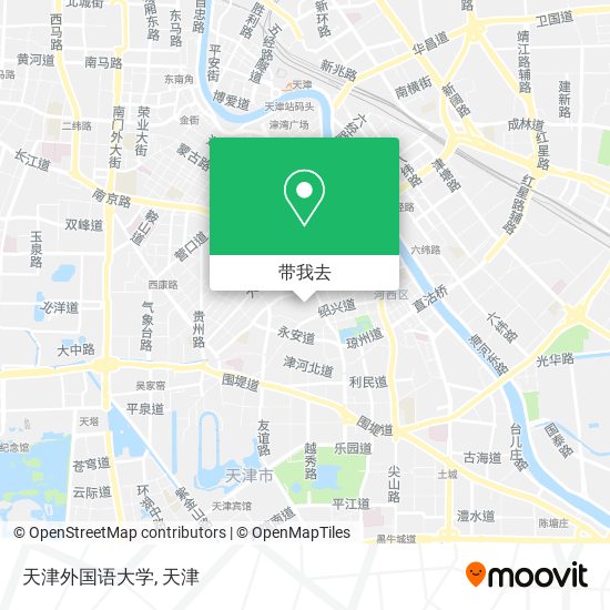天津外国语大学地图