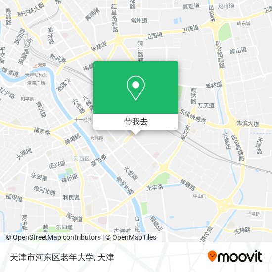 天津市河东区老年大学地图
