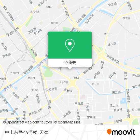 中山东里-19号楼地图