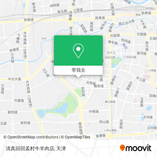 清真回回孟村牛羊肉店地图