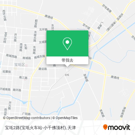 宝坻2路(宝坻火车站-小千佛顶村)地图