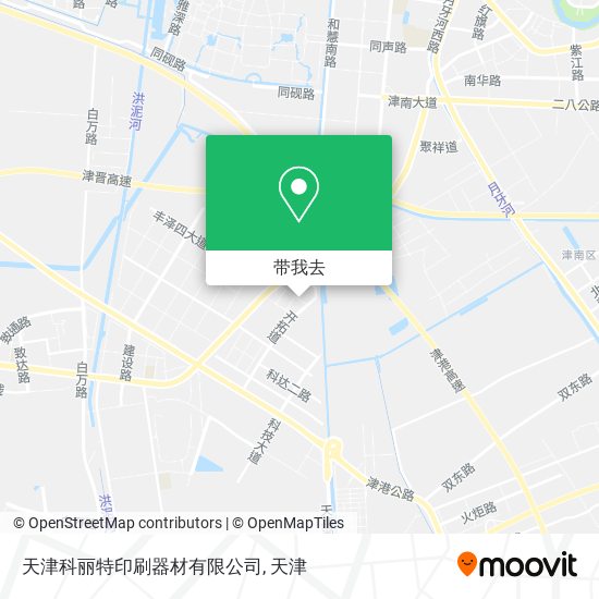 天津科丽特印刷器材有限公司地图